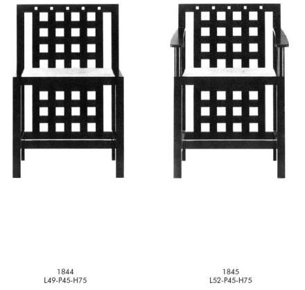 Charles Rennie Mackintosh Wood Chairs