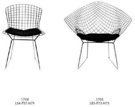 Frank Lloyd Wright mesh chairs