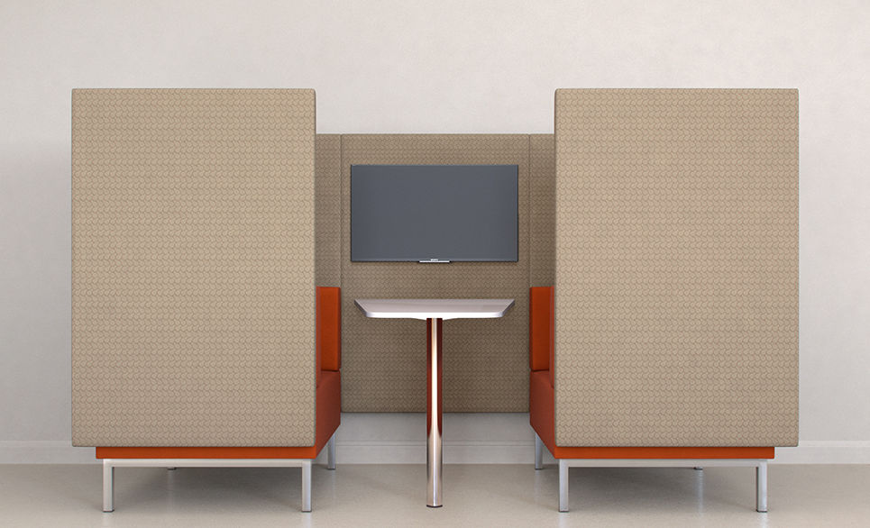 fence corner sofa office meeting booth