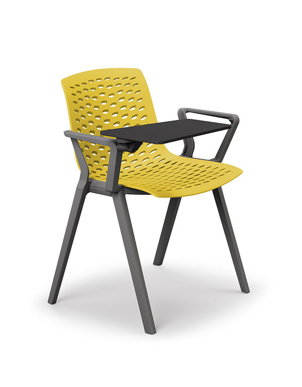 lux chair in muster colour shell