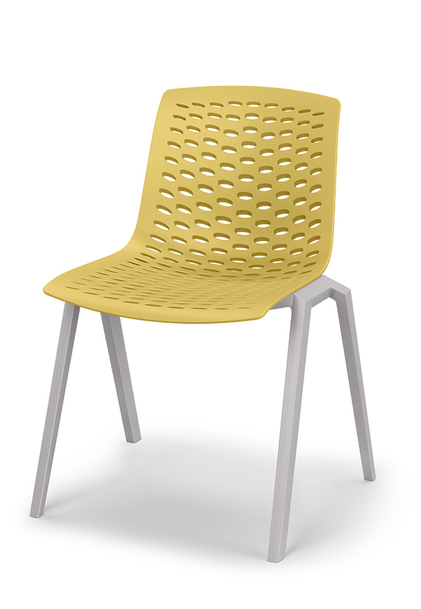 lux chair in muster colour shell