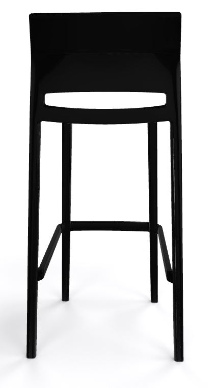 Bakhita stool all black