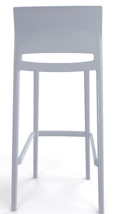 Bakhita stool all light grey