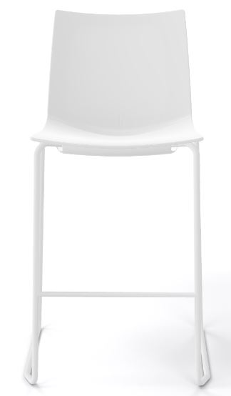 Kanvas stacking stool all white